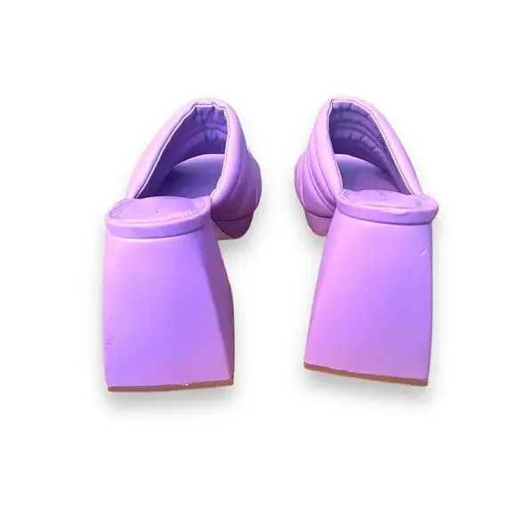 Circus By Sam Edelman Lilac Purple Marlie Women's Chunky Heel Sandals Size 6.5 - Picture 5 of 7